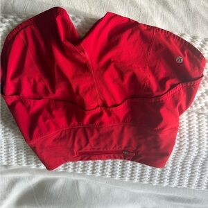 Lululemon Red High Rise Hotty Hot Shorts
